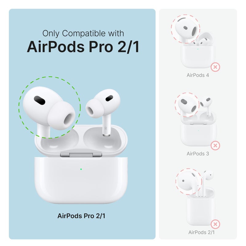 Catalyst حافظة كاتاليست المقاومة للماء لسماعات AirPods Pro الجيل الثاني والجيل الأول - متوافقة مع الشحن اللاسلكي وUSB-C، تصميم قطعة واحدة، حافظة عالية الحماية من السقوط مع مشبك - Image 2